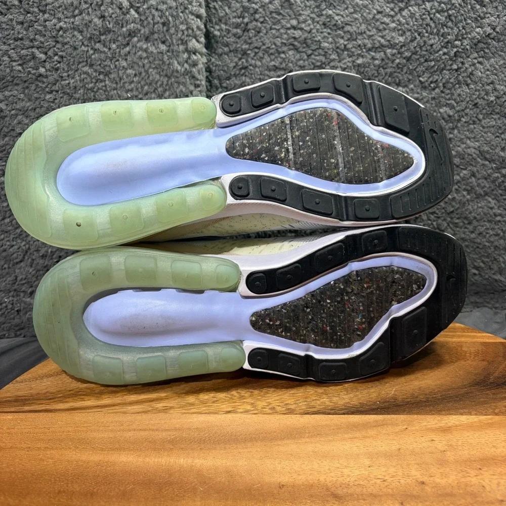Nike‎ Air Max 270 Mens 11.5 White Sea Glass Arctic Orange DQ7642-100 Sneakers